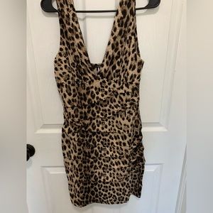 Animal Print Mini Dress